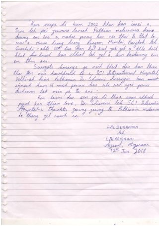 Grateful Parents from Mizoram Dr Shivani
